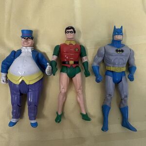 Batman Penguin Robin DC  Super Powers Action Figures Kenner